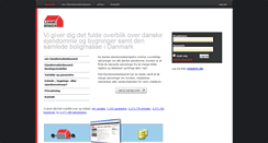 Desktop Screenshot of ejendomsdatabasen.dk