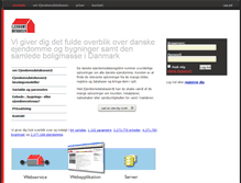 Tablet Screenshot of ejendomsdatabasen.dk